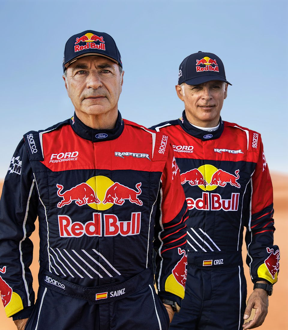 Carlos Sainz and Lucas Cruz