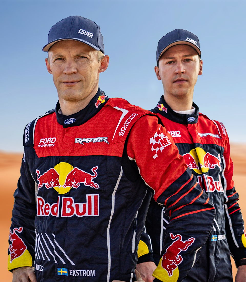 Mattias Ekström and Emil Bergkvist